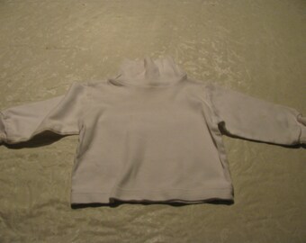 Vintage Eatons - White Turtleneck - 18th month old baby - Made in Canada