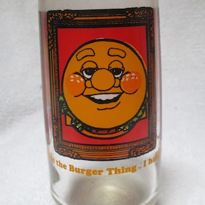Vintage Burger King Thing Collector Series Drinking Beverage Glass 16oz 1979