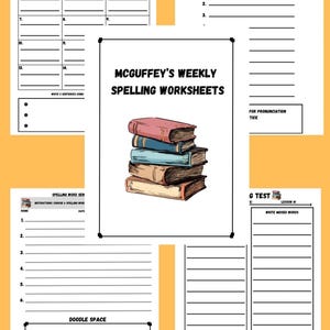 McGuffey's Spelling Notebook 36 Weeks 144 Pages