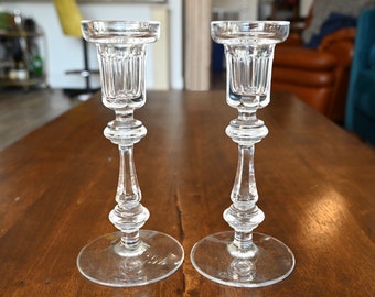 Vintage Waterford Irish Crystal Curraghmore Glencree Kerzenständer | Säure Etch Markiert