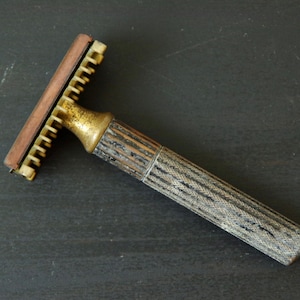 1931 Gillette Goodwill Guard n° 175, rasoir Cap Tech n° 160 à gros manche