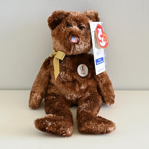 Ty Beanie Baby Commemorative 2002 FIFA World Cup Korea/Japan United States Bear