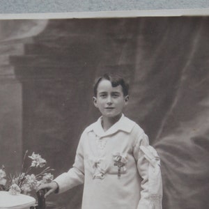 Carte postale vintage photo Communion française