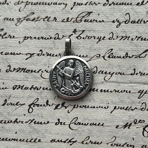 Saint Michel with Mont-Saint-Michel on Reverse French Medal, By Fernand Py
