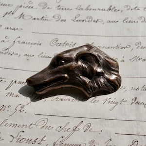 Antique, French, Hunting Dog (Greyhound) Brooch