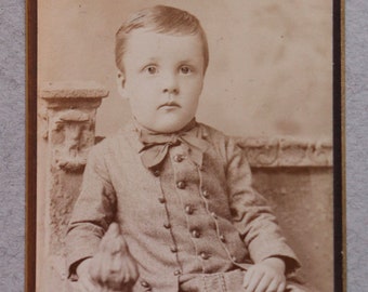 Antique CDV of Child Amputee, 1884, by Taylor and Preston of Salem, MA