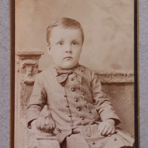 Antique CDV of Child Amputee, 1884, by Taylor and Preston of Salem, MA