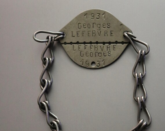 French Soldier's ID Bracelet from Arras, 1931