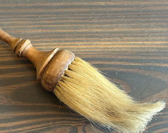 Shaker Style Barber's Brush, Wood and Horsehair