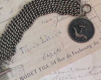 Anne de Bretagne (Brittany) Gourmette Link Bracelet with Coat of Arms