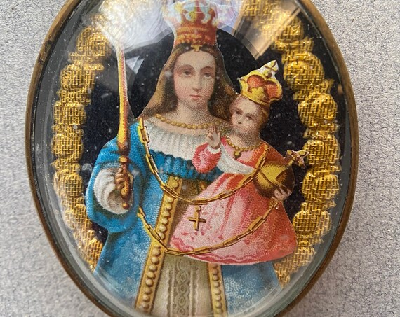 French, Ex Voto of Virgin and Christ Child