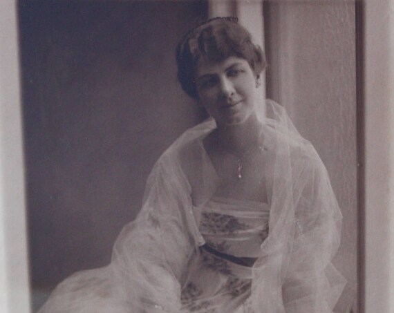 Harris and Ewing Circa 1920s Framed Photograph of Woman