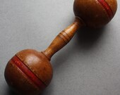 Antique Wooden Dumbbell