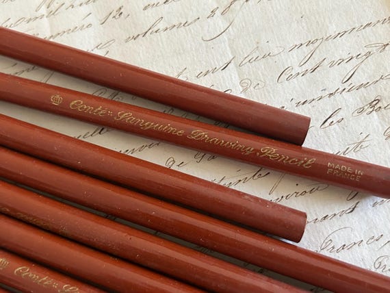 Conté Drawing Pencils in Sanguine, Made in France