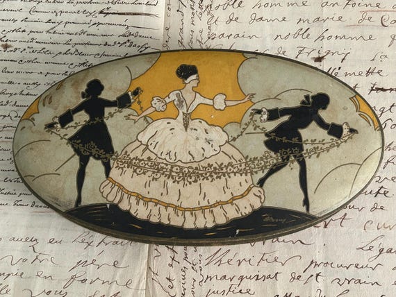 Colonial Deco/Art Deco Confection Box, from France