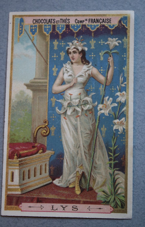 Antique French Trade Card for Chocolate and Tea