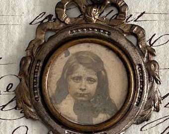 Antique, Late 1800s, Early 1900s, Photo Pendant, from France