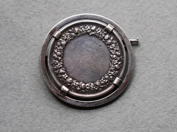 Antique, French Connubium Christianum (Marriage Medal) Brooch