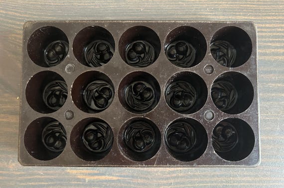 Bakelite Chocolate Mold of Cherries, from France, Circa 1930s