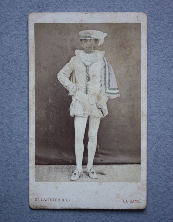 Leiden University Masquerade Parade Participant, Photographed by de Lavieter & Co of La Haye (The Hague), Carte-de-Visite, Circa 1870s,