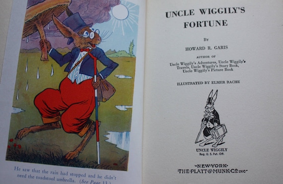 Uncle Wiggily's Fortune by Howard R. Garis, Illustrated by Elmer Rache, Published by Platt & Munk (1942)