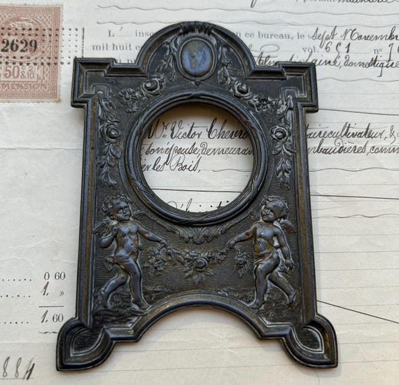 Belle Époque, Tabletop, Incomplete Frame (for Repurposing or Repair), Signed Ruffony