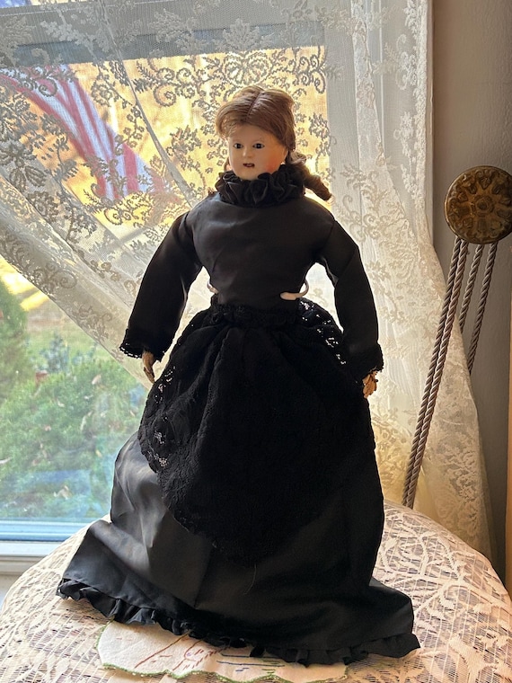 Handmade Doll's Dress, Circa 1930s, from France