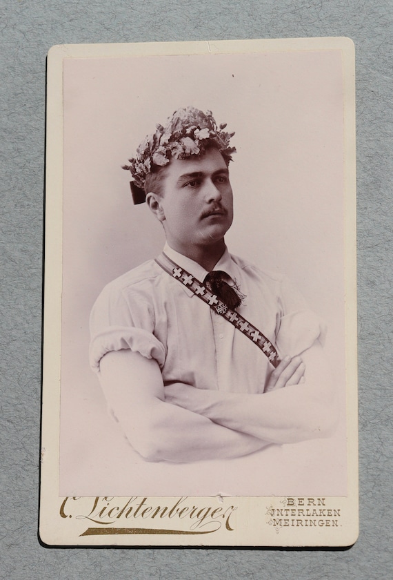 CDV of Swiss Military Games Laureate