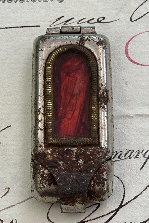 Vintage, Catholic, Pocket Shrine of the Virgin Mary, from Belgium