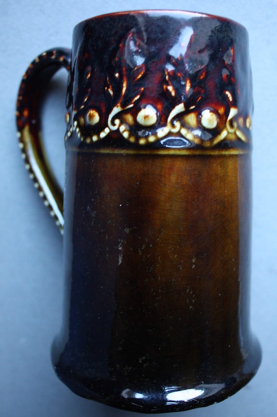 Early New England Glazed Mug by J.S. Taft and Company of Keene, New Hampshire