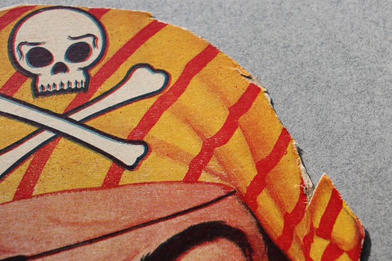 Vintage Pirate Cardboard Mask from Kellogg's Cornflakes, Circa 1950s image 2
