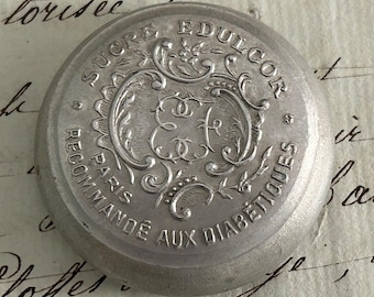 Laboratories Ferré's Sucre Edulcor of Paris, France; for Diabetics, Decorative Aluminum Tin
