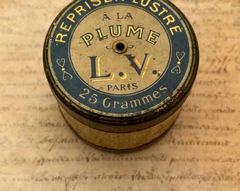 LV (Louis Viarmé) Thread Tin/Dispenser, Paris