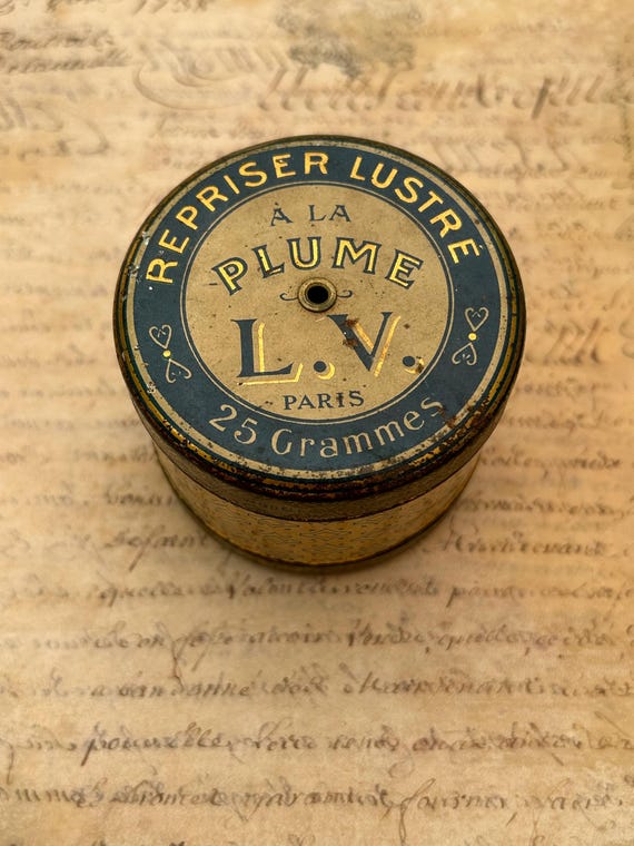 LV (Louis Viarmé) Thread Tin/Dispenser, Paris