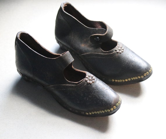 18th-19th Century Children's Clogs from Lancashire