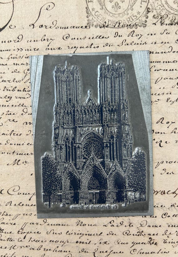 Printing Plate of Reims Cathedral
