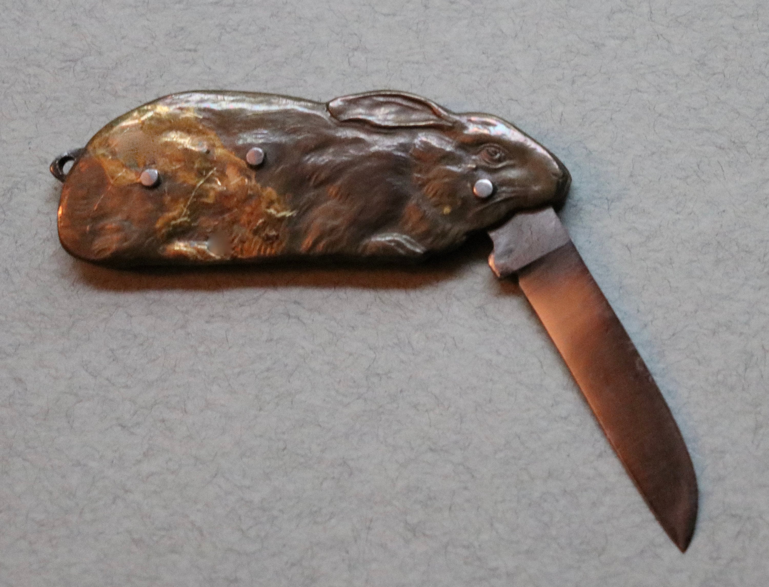 Antique, French, Figural Pocket Knife of Rabbit