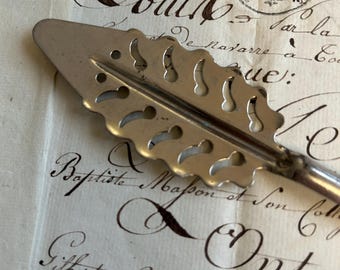 French, Wormwood Leaf Shaped Absinthe Spoon