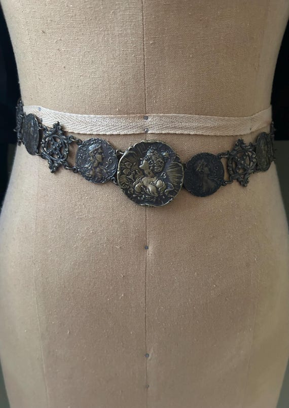 Art Nouveau Era, Ornamental Brass Belt, Circa 1900s