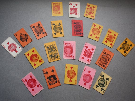 Arcade Playing Cards, Circa 1920s, Featuring Western Actors and Cowboys