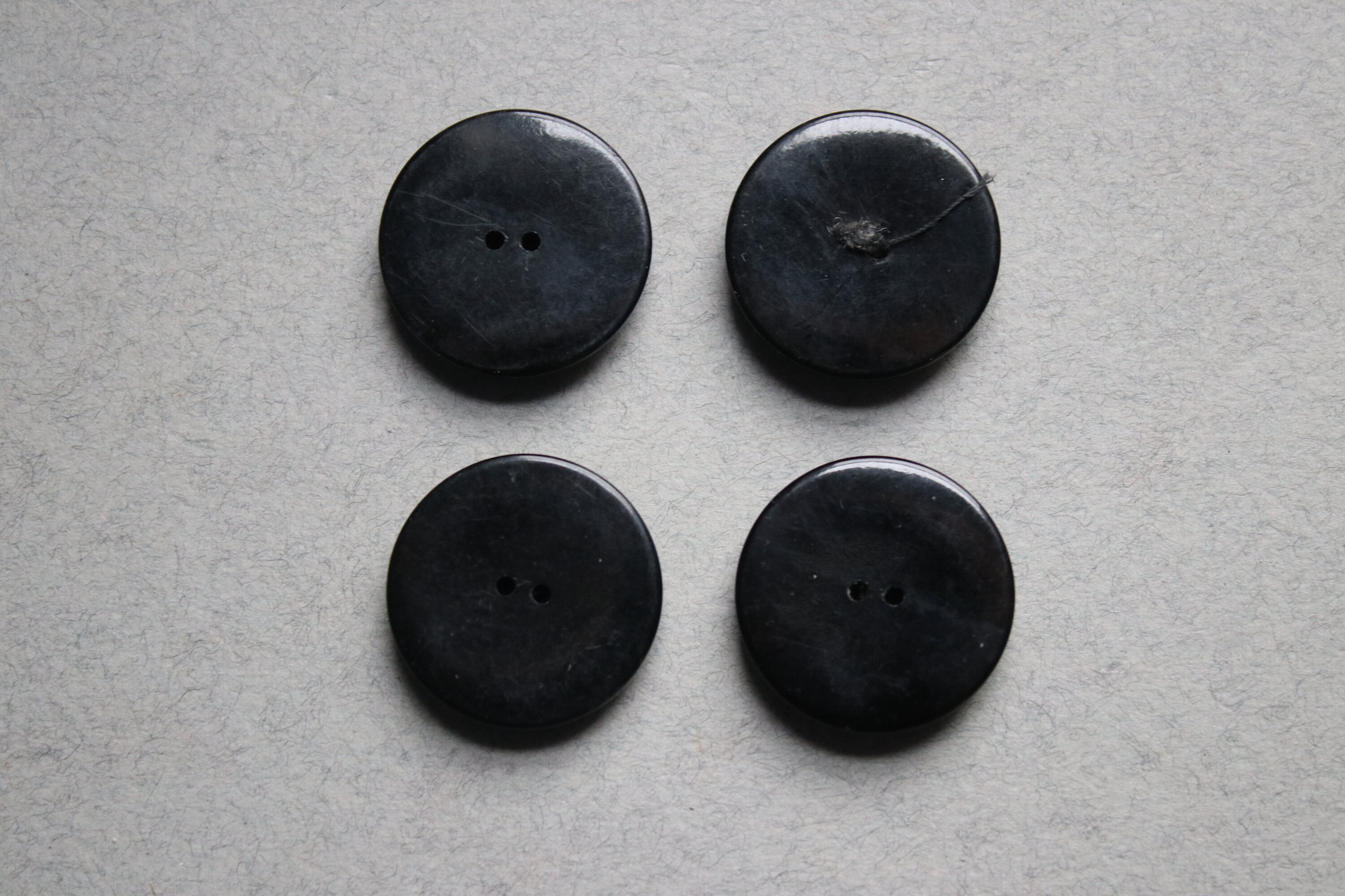 Black Bakelite Buttons