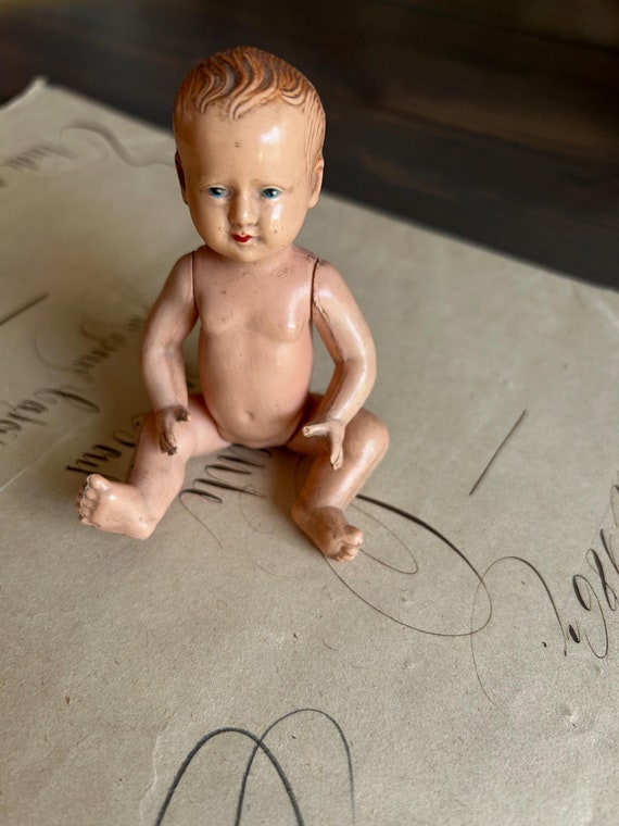 Petitcollin, French, Celluloid, Small, Baigneur Baby Doll