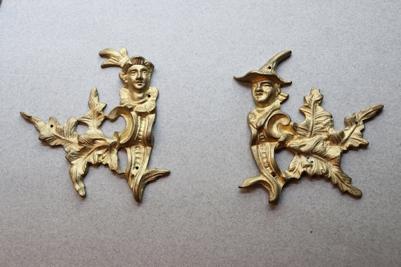 Pair of Decorative, Vis-à-vis, Character Ornaments, from France