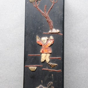 Chinese Lacquer Box with Bone Overlay from the Estate of Dr. William Lillyman