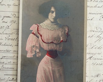 French, Rare, Antique Photo Postcard of Émélie Marie Bouchaud, Also Known As Mademoiselle Polaire