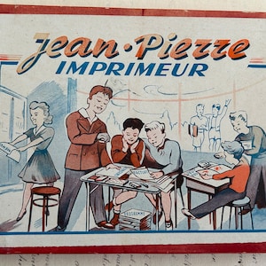 vintage, Série d'impression française, Jean-Pierre Imprimeur, vers les années 1940