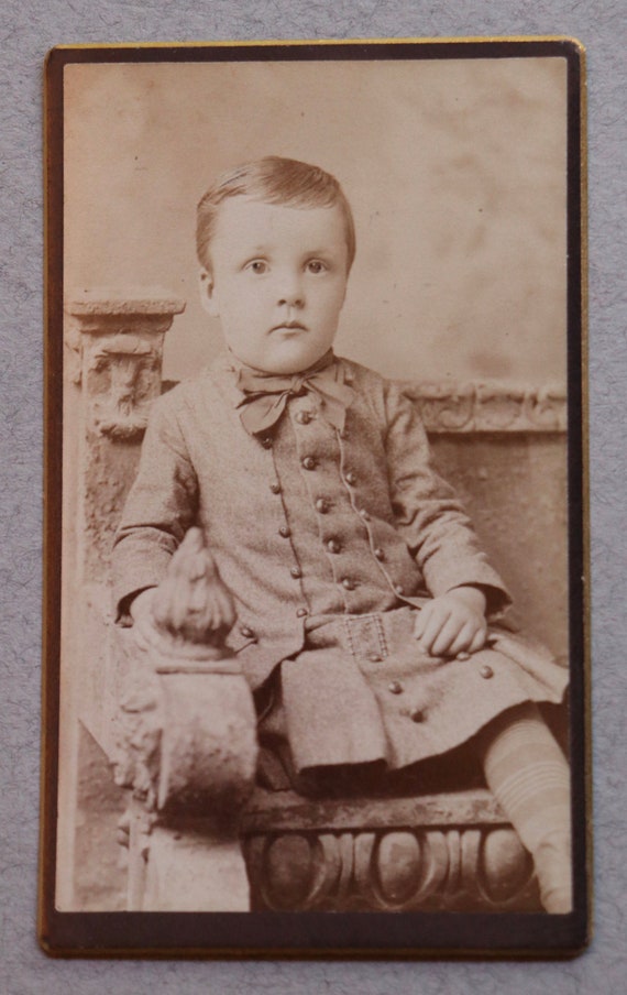 Antique CDV of Child Amputee, 1884, by Taylor and Preston of Salem, MA