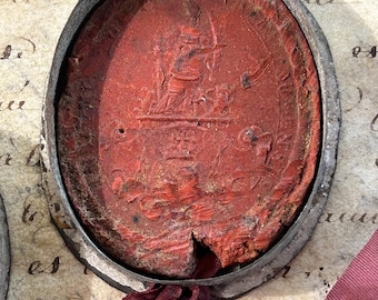 Rare Antiquity: Wax Seal in Original Case, from France