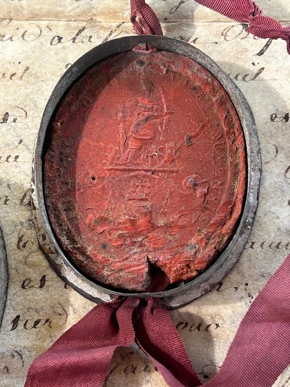 Rare Antiquity: Wax Seal in Original Case, from France