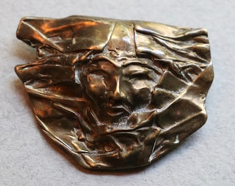 Broche in art-decostijl met afbeelding van vlieger